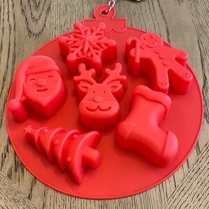 Christmas Characters Silicone Cake Mold Santa Rudolph Snowflake Tree Gignerbread